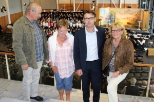 Mme Françoise LEJEUNE et Mme Françoise VILLARD (Administratrices), Mr Eugène TATOUD (Président de la Caisse Locale de Bozel), accompagnés de Mr Christophe RARD (Directeur d'Agence de Bozel).