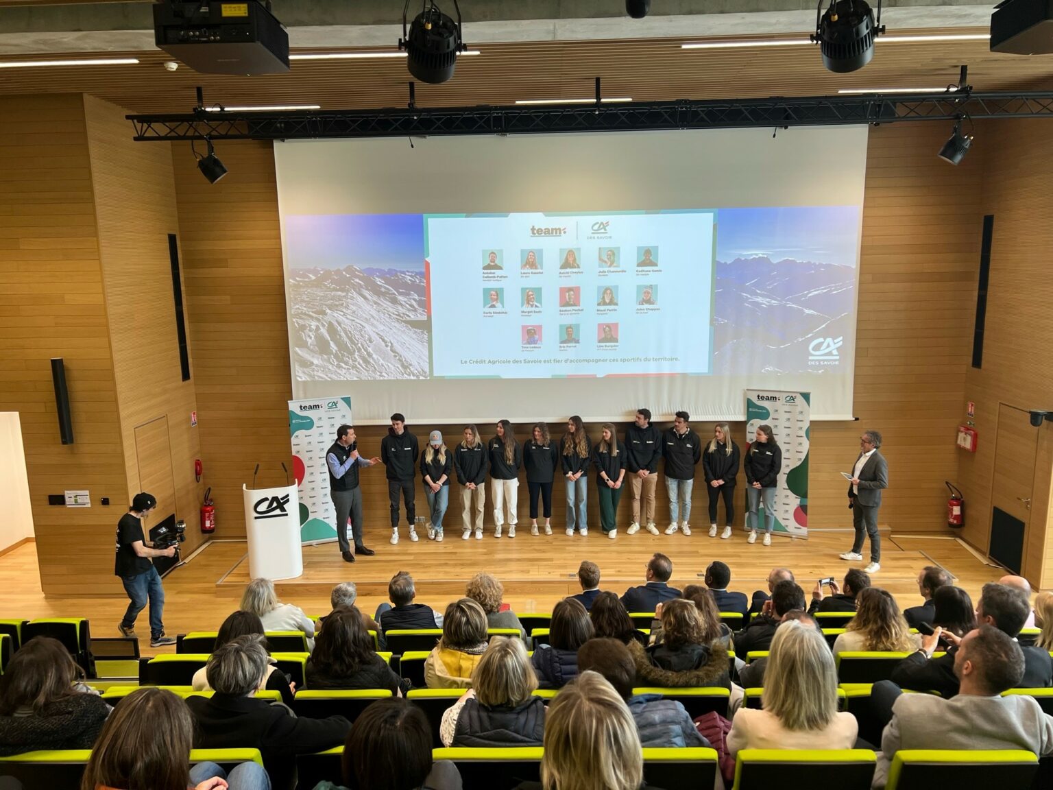 Présentation de la Team CA Des Savoie au siège de Chambéry Tous Acteurs des Savoie