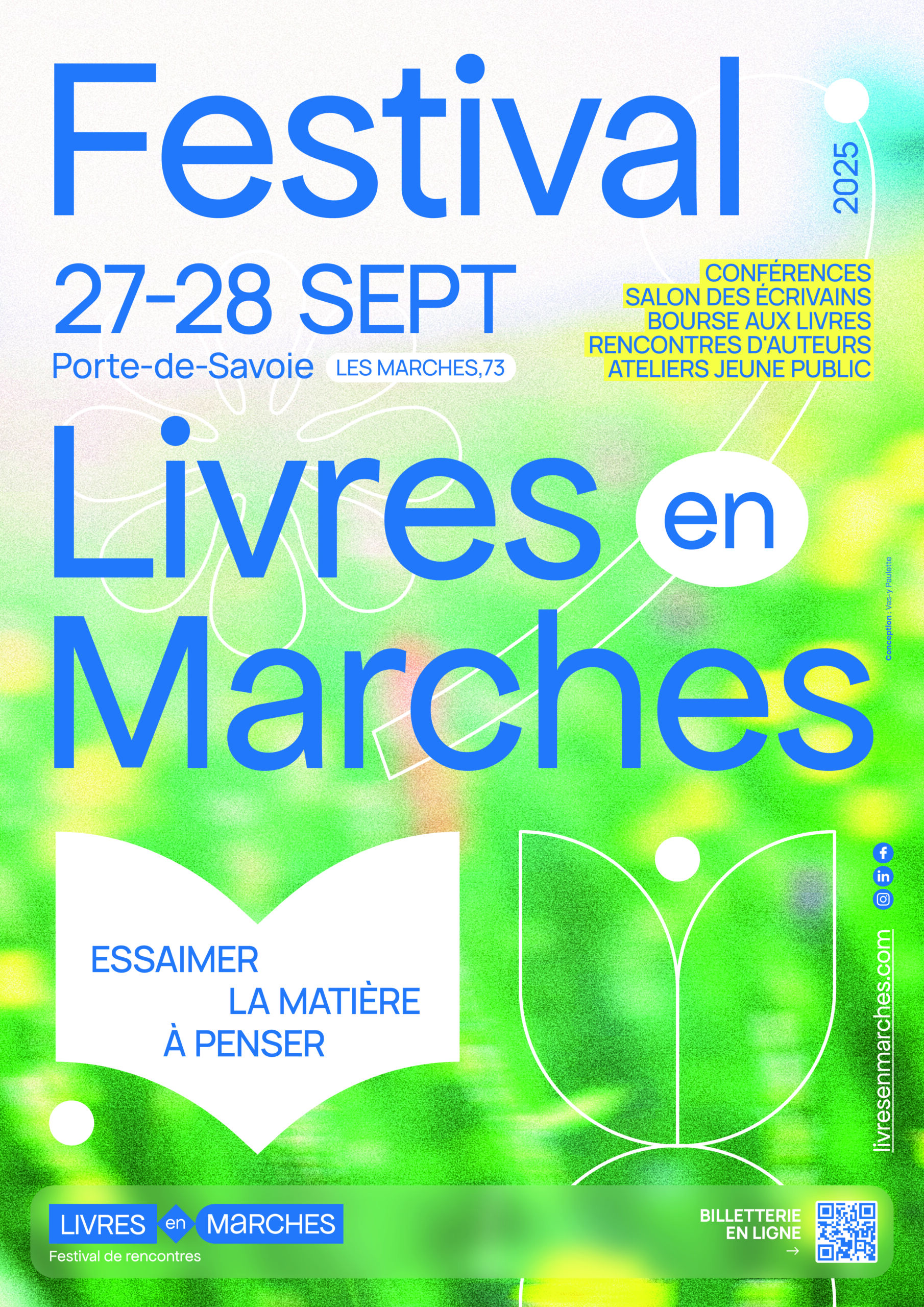 Affiche du festival livres en marches 2025