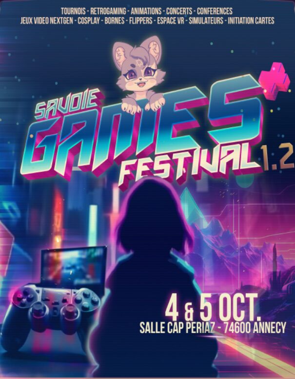 Affiche du Savoie Retro Games Festival, édition 2025